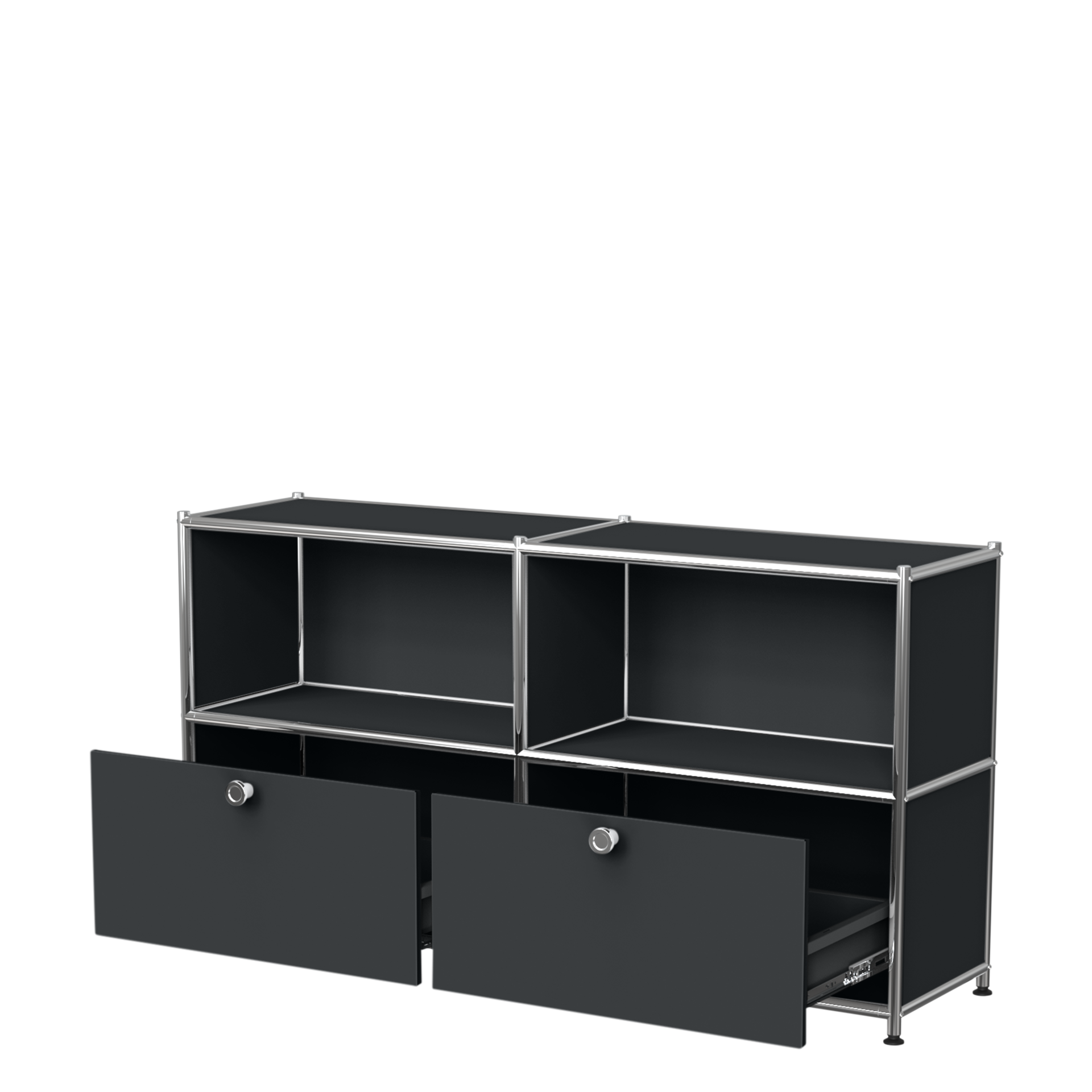 4-piece sideboard with 2 drawers